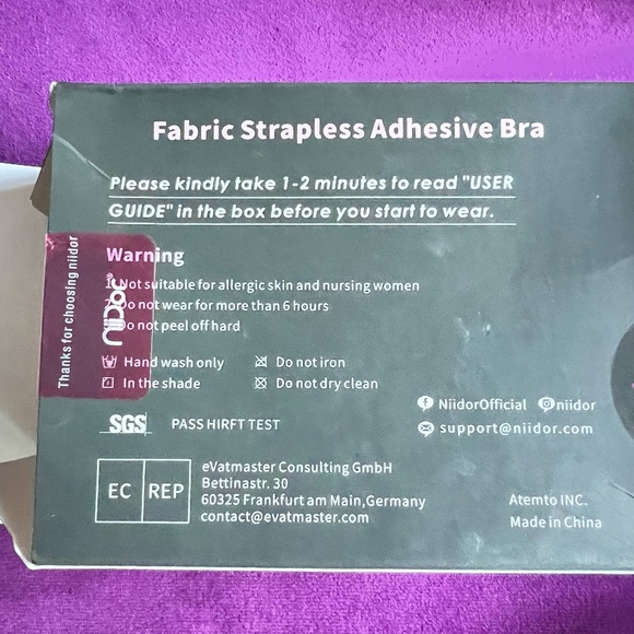 2 different brands strapless bra/ breast covers new in boxes - Picture 3 of 7